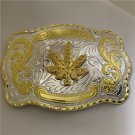 Luxury Golden Maple Leaf Cowboy Belt Buckle For Western Men Metal Buckles Luxury Golden Maple Leaf Cowboy Belt Buckle For Western Men Metal Buckles
