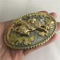 Western Golden Bull Rider Cowboy Belt Buckle Fit 4cm Wide Belt Jeans Accessories