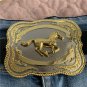 Western Cowboy Gold Horse Belt Buckle For Fashion Men Belt Head