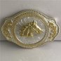 Golden Flower Horse Head Cowboy Belt Buckle For Western Men Cowgirl Women