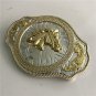 Golden Flower Horse Head Cowboy Belt Buckle For Western Men Cowgirl Women