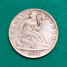 US Coin 1848 Seated Liberty Half Dollar Copy Coin