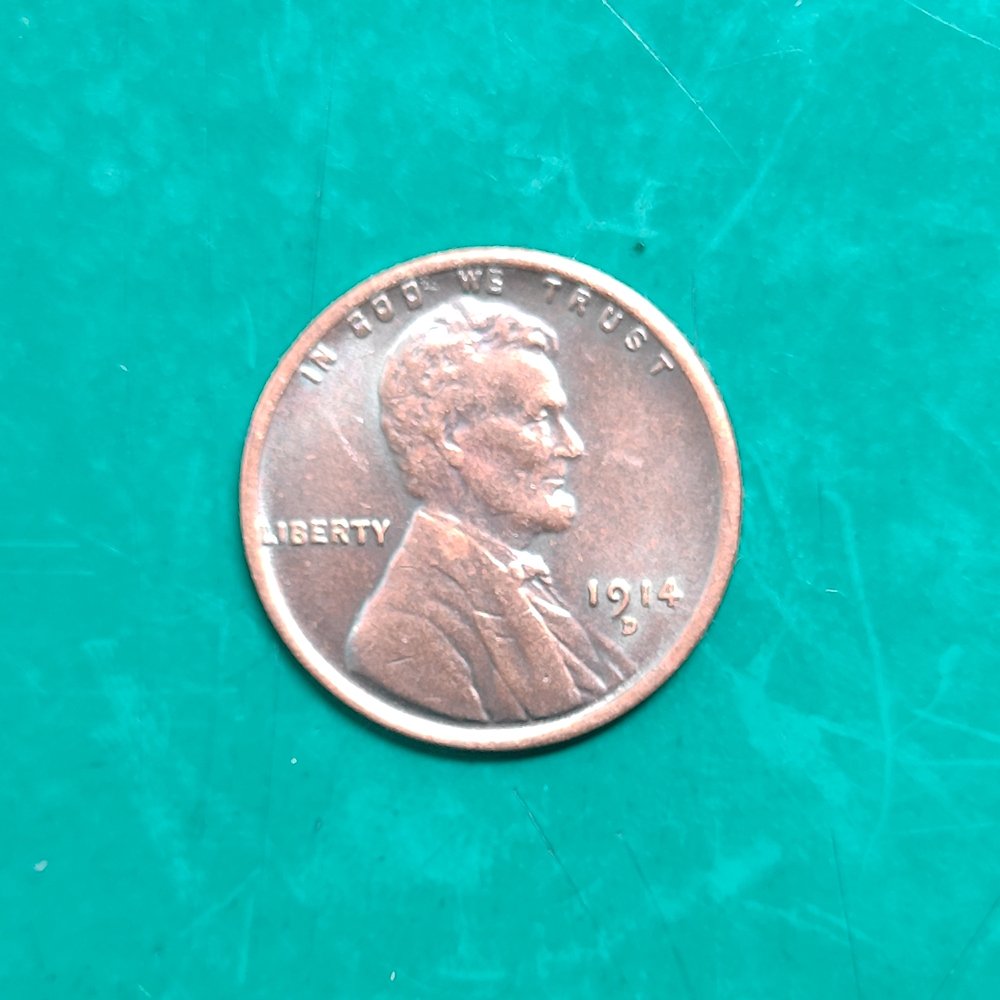 US Coin 1914-D Lincoln One Cents Penny Copy Coin