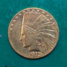 US Coin 1913-S Indian Head Half Eagle $10 Ten Dollars Gold Copy Coin