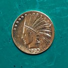 US Coin 1930-S Indian Head Half Eagle $10 Ten Dollars Gold Copy Coin