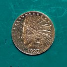 US Coin 1920-S Indian Head Half Eagle $10 Ten Dollars Gold Copy Coin