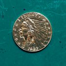 US Coin 1927 Indian Head $2.5 Quarter Eagle Gold Copy Coin