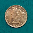 US Coin 1909 Liberty Head Five Dollars Gold Copy Coin US Coin 1909 Liberty Head Five Dollars Gold Copy Coin
