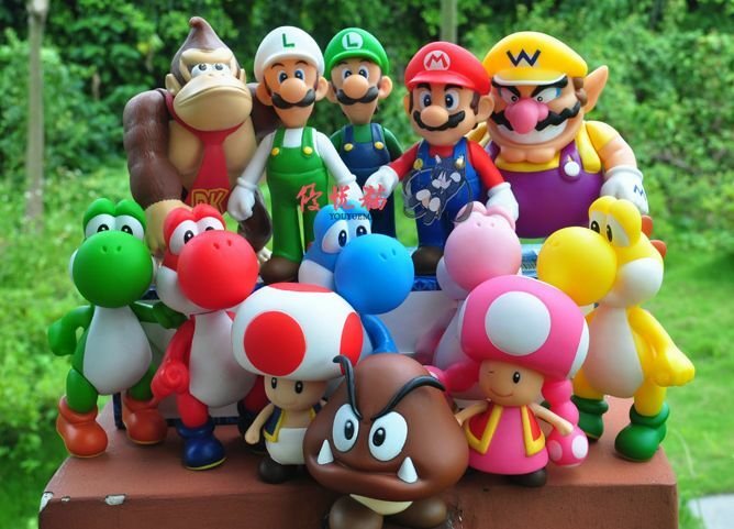 10pcs Lot Set Super Mario Toys Small Figures Kids Children Birthday