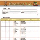 Dog Grooming Log Printable