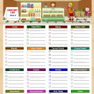 Grocery List with Categories Printable