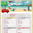 Travel Planner Printable