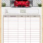 Editable Car Repair Log Printable