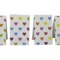 Set of 6 Rainbow Hearts Magnetic Bookmarks