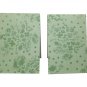 Set of 6 Seafoam Green Floral Glitter Magnetic Bookmarks