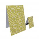 Set of 6 Yellow Hexagons Magnetic Bookmarks