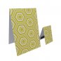 Set of 6 Yellow Hexagons Magnetic Bookmarks