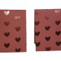 Set of 6 Foil Hearts Magnetic Bookmarks