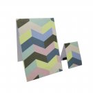 Set of 6 Rainbow Chevron Magnetic Bookmarks