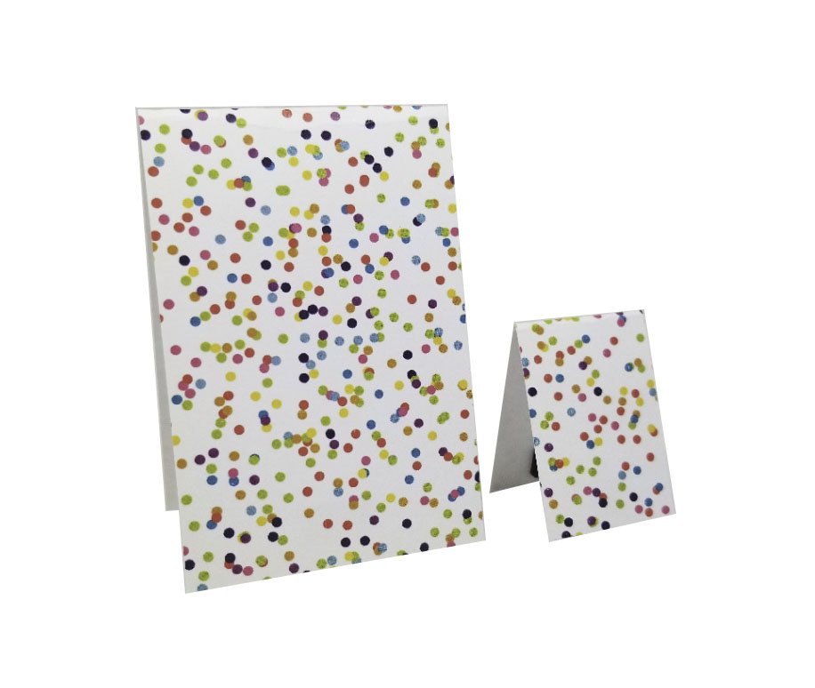Set of 6 Rainbow Confetti Magnetic Bookmarks