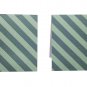 Set of 6 Teal Diagonal Stripes Magnetic Bookmarks