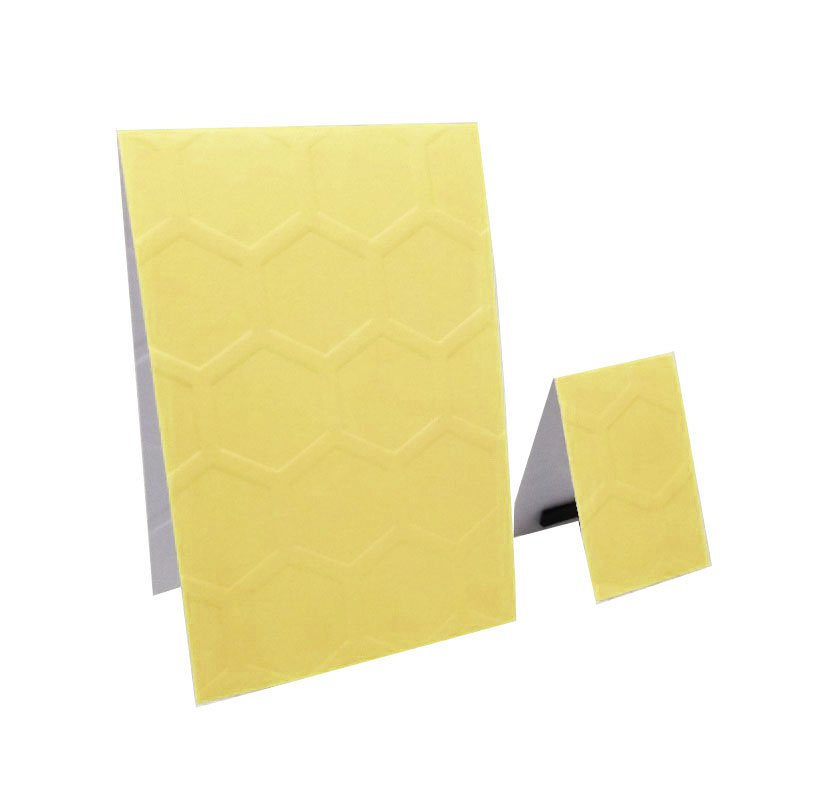 Set of 6 Textured Honeycomb Magnetic Bookmarks