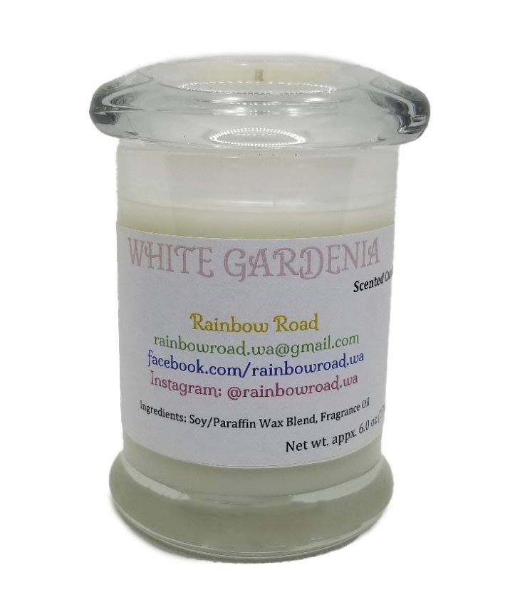 White Gardenia Scented Candle