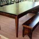 Farm Table and Bench Set -- Seats 8