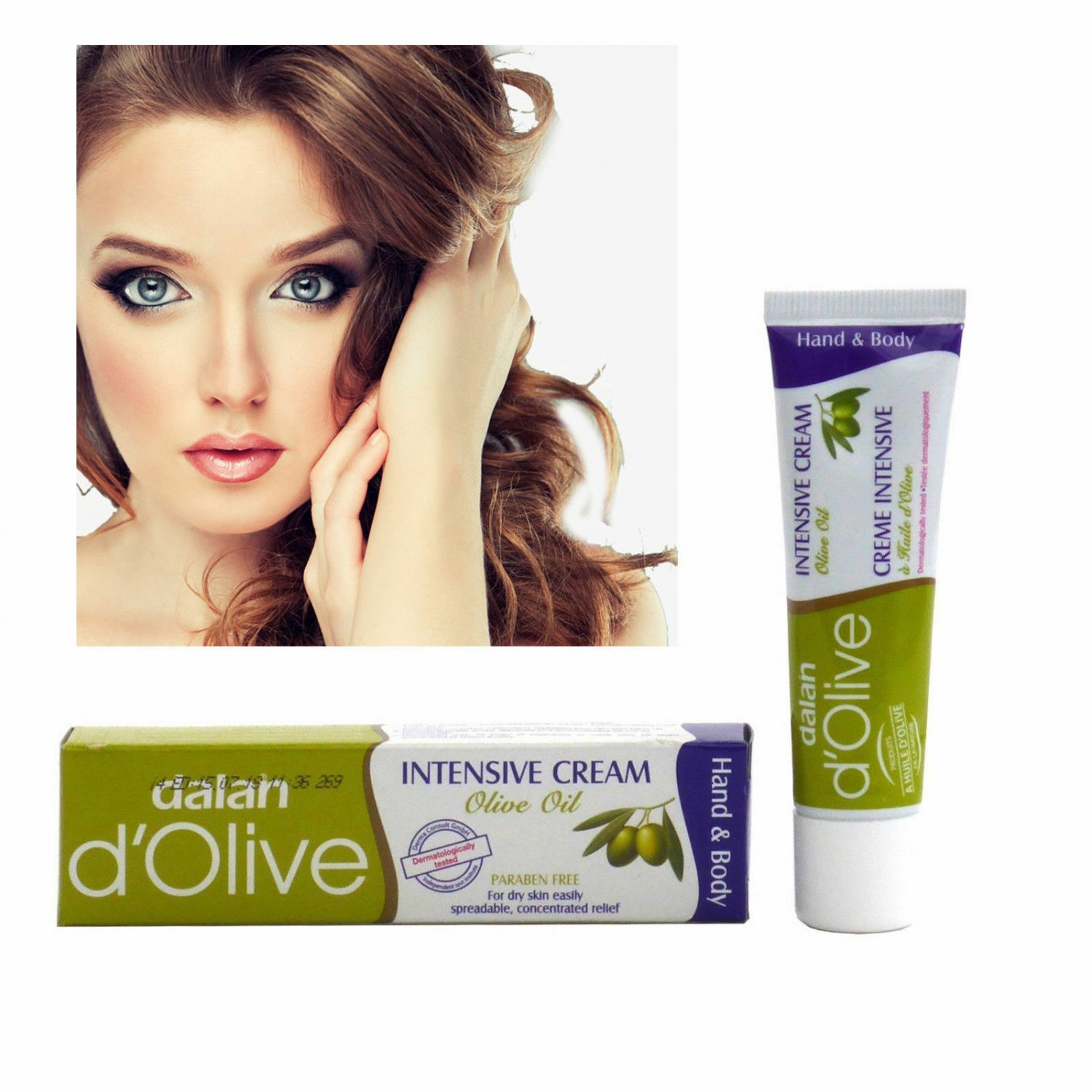 DALAN Traditional Turkish Pure White Soap (Classic) + DALAN D'OLIVE Intensive Cream (Olive Oil)