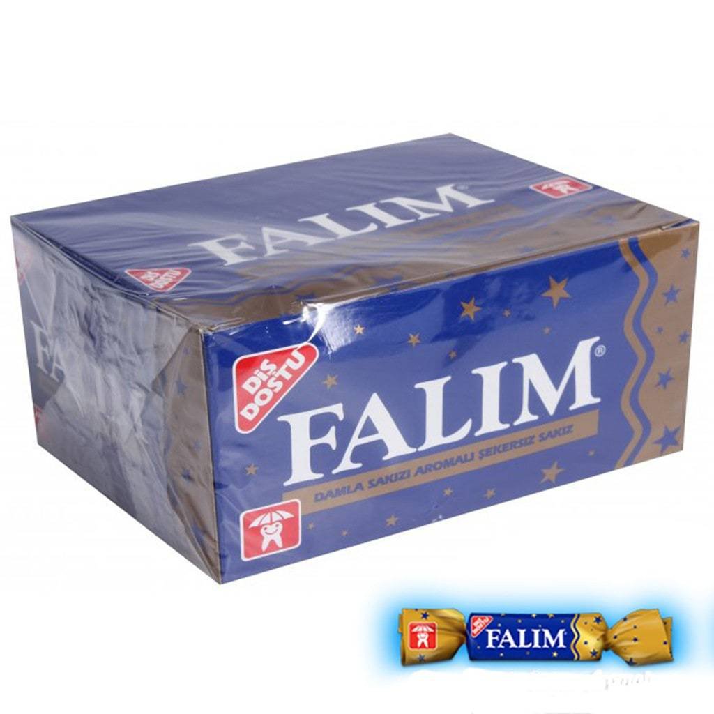 FALIM TURKISH CHEWING GUM Mastic Flavoured  100 pieces FREE P&P