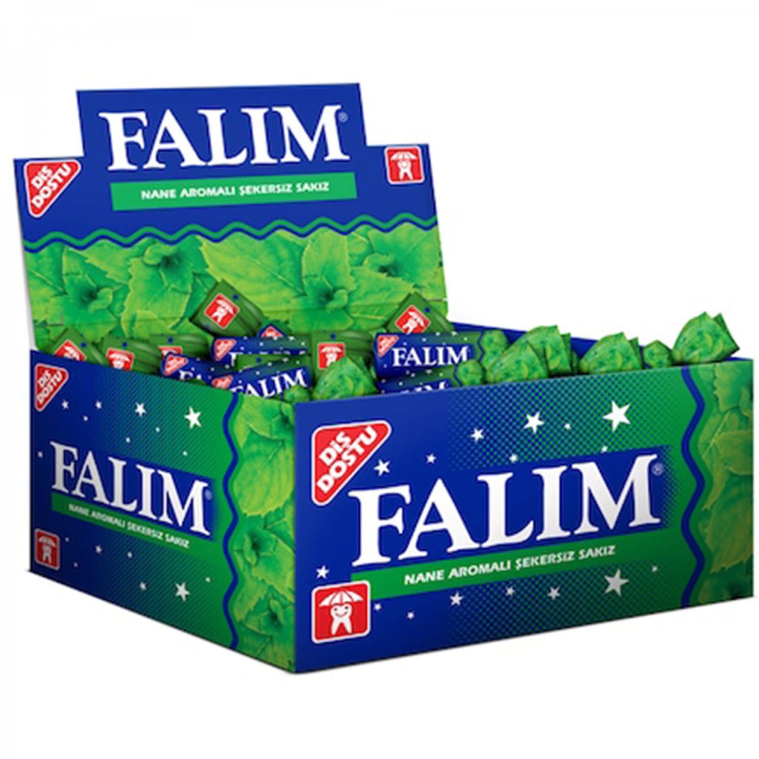FALIM TURKISH CHEWING GUM Mint Flavoured  100 pieces FREE P&P
