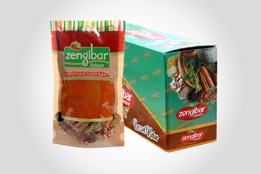 Zengibar Turkish Sweet Powder Red Pepper  Maras Pepper  5x100g sealed packs