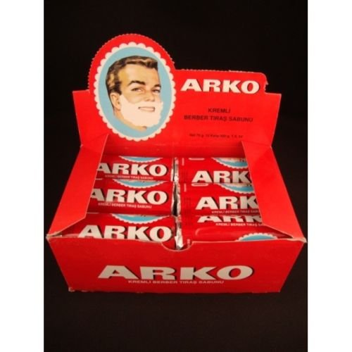 Arko Turkish Shaving Cream Soap Stick 75 g Barber&acirc;��s Favourite 6 Pieces