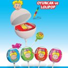 TOY BOX Fruit Flavoured Lollipops with TOYS 12 pcs