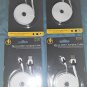 4 ITEMS LEFT-ALL AMERICAN COMPANY-WHITE/BLACK 6.5FT MICRO-USB CHARGING CABLE