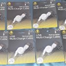 TECH BOOST AN AMERICAN COMPANY-11 LEFT-RETRACTABLE USB MULTI-CHARGE CABLE-30"