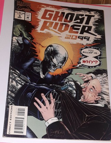 MARVEL COMICS-"GHOST RIDER 2099"-#5-DATE: Sep 1994-WRITTEN BY:LEN KAMINSKi