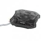 Mini 4-port USB 2.0 Hub (Dark Gray/Smoke)