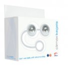 Climax Kegels Glass Ben Wa Balls with Silicone Strap