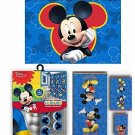 Disney Shower Curtain, Hooks, and Bath Towel Memory Foam Mat Mickey Mouse 17 Set