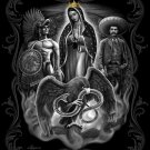 DGA Day of the Dead Art Queen Size Super Soft Plush Blanket La Reina Virgin Mary