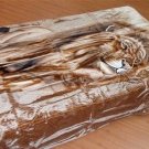 Licensed Solaron Lion Brown Korean Mink Plush Blanket Queen Size 79x95 Inches