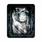 DGA Day of The Dead Native American Dreamweaver W/Wolf Queen Flannel Blanket