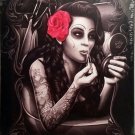 DGA Day of the Dead Dia de Los Muertos Canvas Wall Art 12x16 Inch Rose Showtime