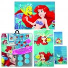 Disney Shower Curtain, Bath Towel, and Memory Foam Mat Little Mermaid 17 Set