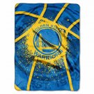 NBA Golden State Warriors Basketball Royal Plush Twin Size Throw Blanket