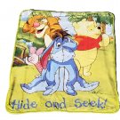 Disney Winnie the Pooh, Piglet, Eeyore, and Tigger Sherpa Baby Blanket Gang Here