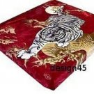 Solaron Classic Red White Tiger Korean Style Mink Queen Size Blanket