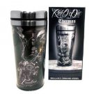DGA Day of the Dead Rockabilly Skull Last Dance Drinking Insulated Thermo 16 oz