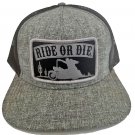DGA Motorcycle Day of The Dead Rockabilly Snapback Trucker Cap/Hat - Ride or Die